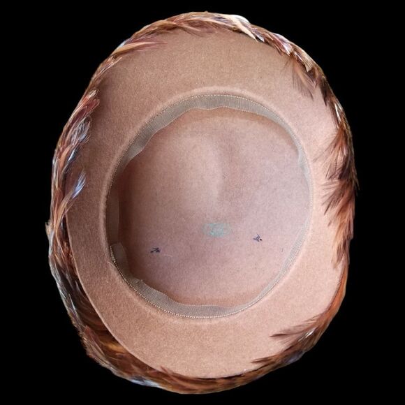 Vintage 1950\'s Quail and Pheasant Feather Ladies Hat